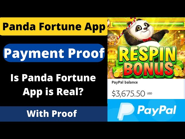 does panda fortune pay real money